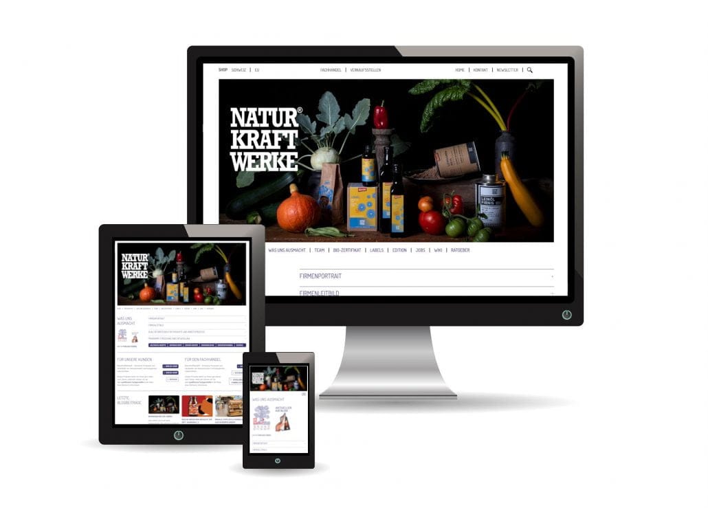 WordPress Agentur Referenz: Naturkraftwerke Unternehmensseite