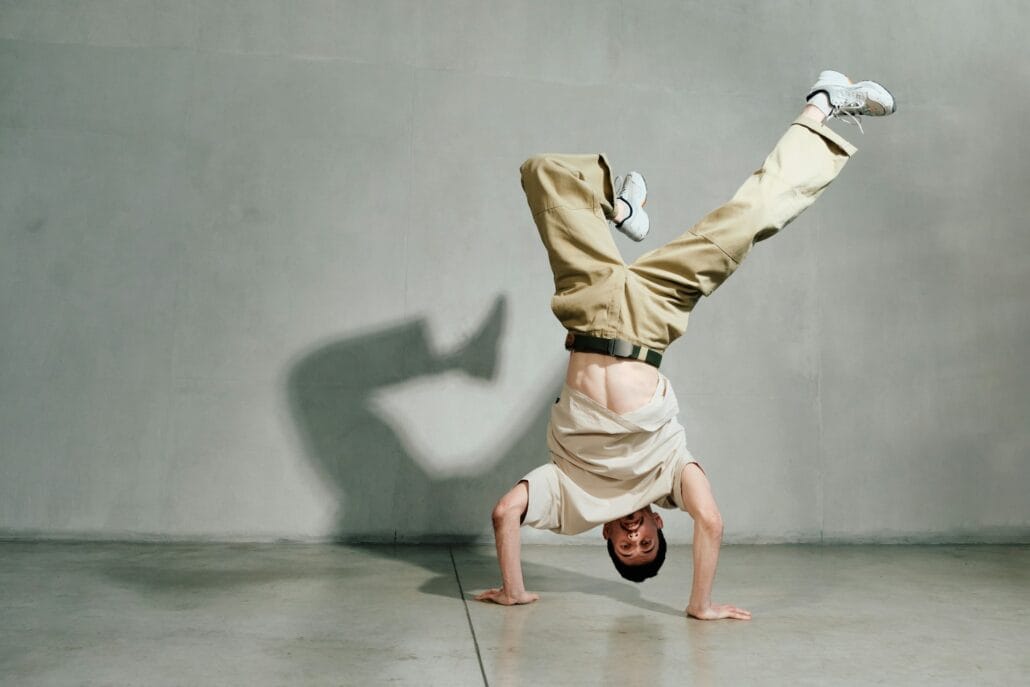 Flexibilität Break Dancer